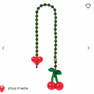 String ting cherry bag charm